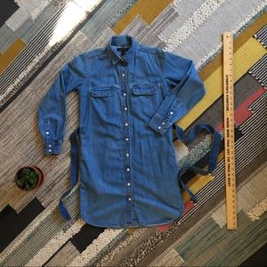 Banana Republic Denim Shirt Dress, Cotton/Linen